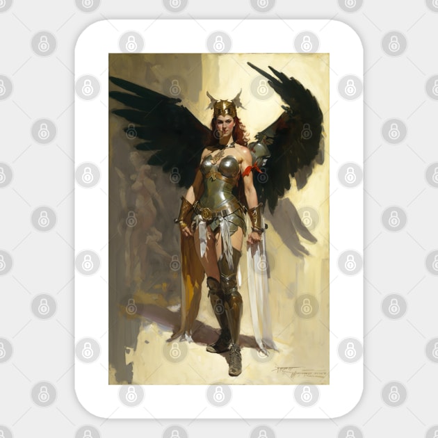 Hawkgirl - Hawkwoman - Classic Portrait - DC Comics Sticker by YeCurisoityShoppe